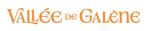 Logo of Vallée de Galène in orange text on a white background